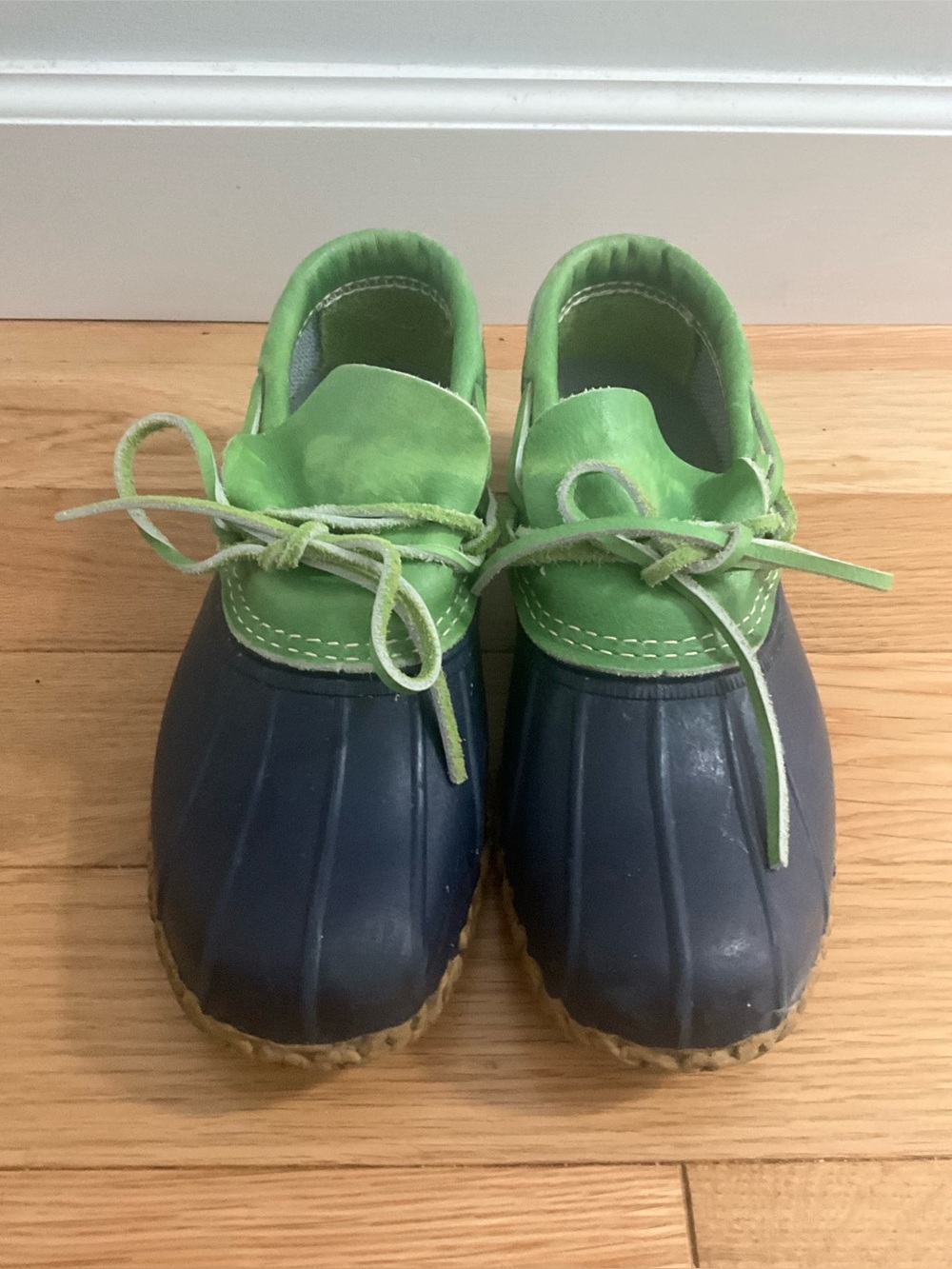 L.L.Bean Boots Duck Boots shoes Blue & Green US 8 - Picture 7 of 7
